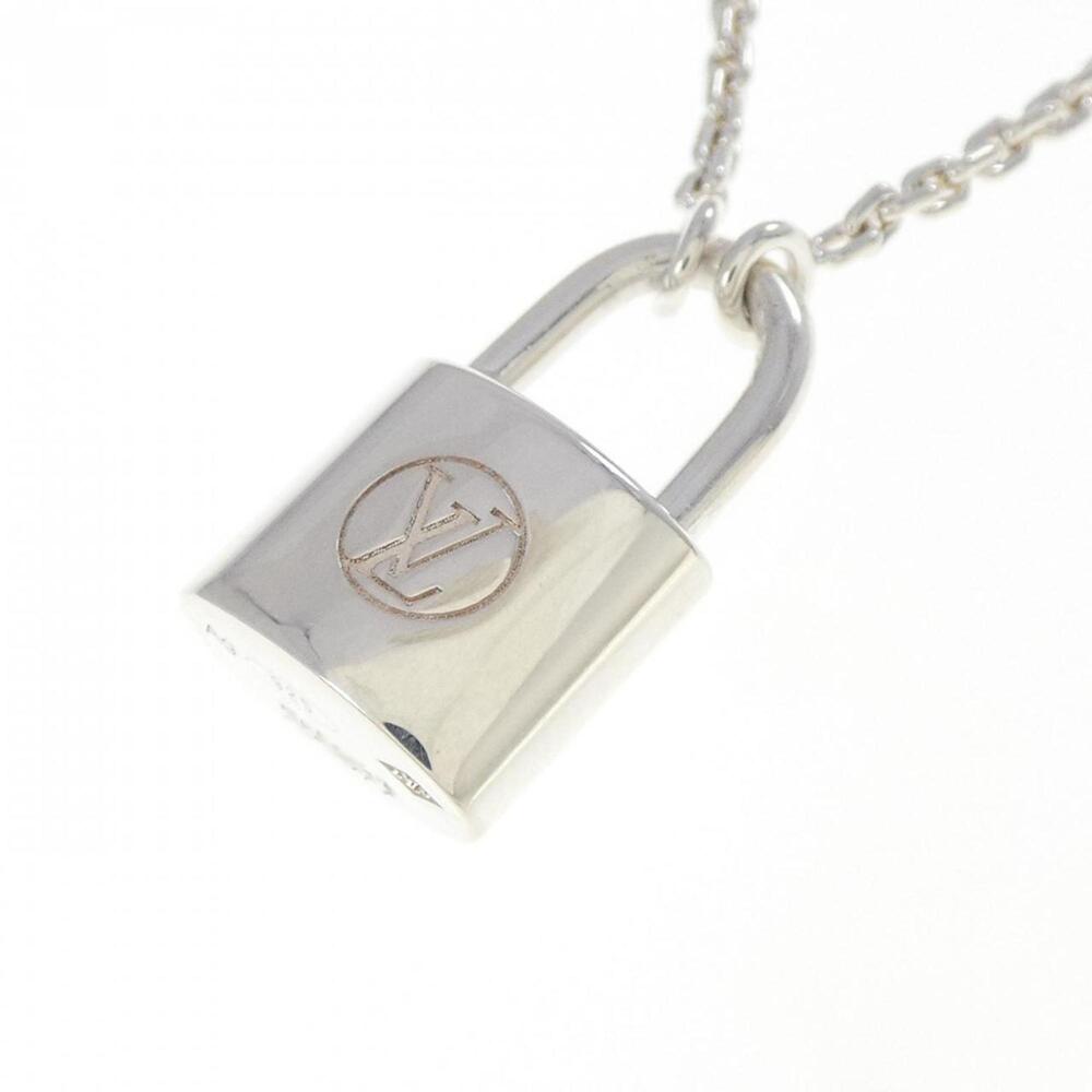 LOUIS VUITTON Silver Lockit Necklace - Picture 3 of 6